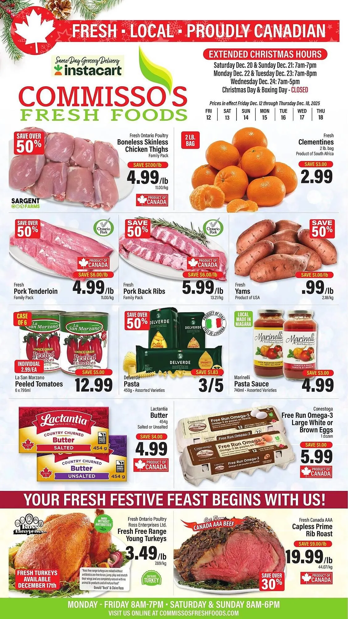 Commisso's Fresh Foods flyer from December 12 to December 18 2025 - flyer page 1