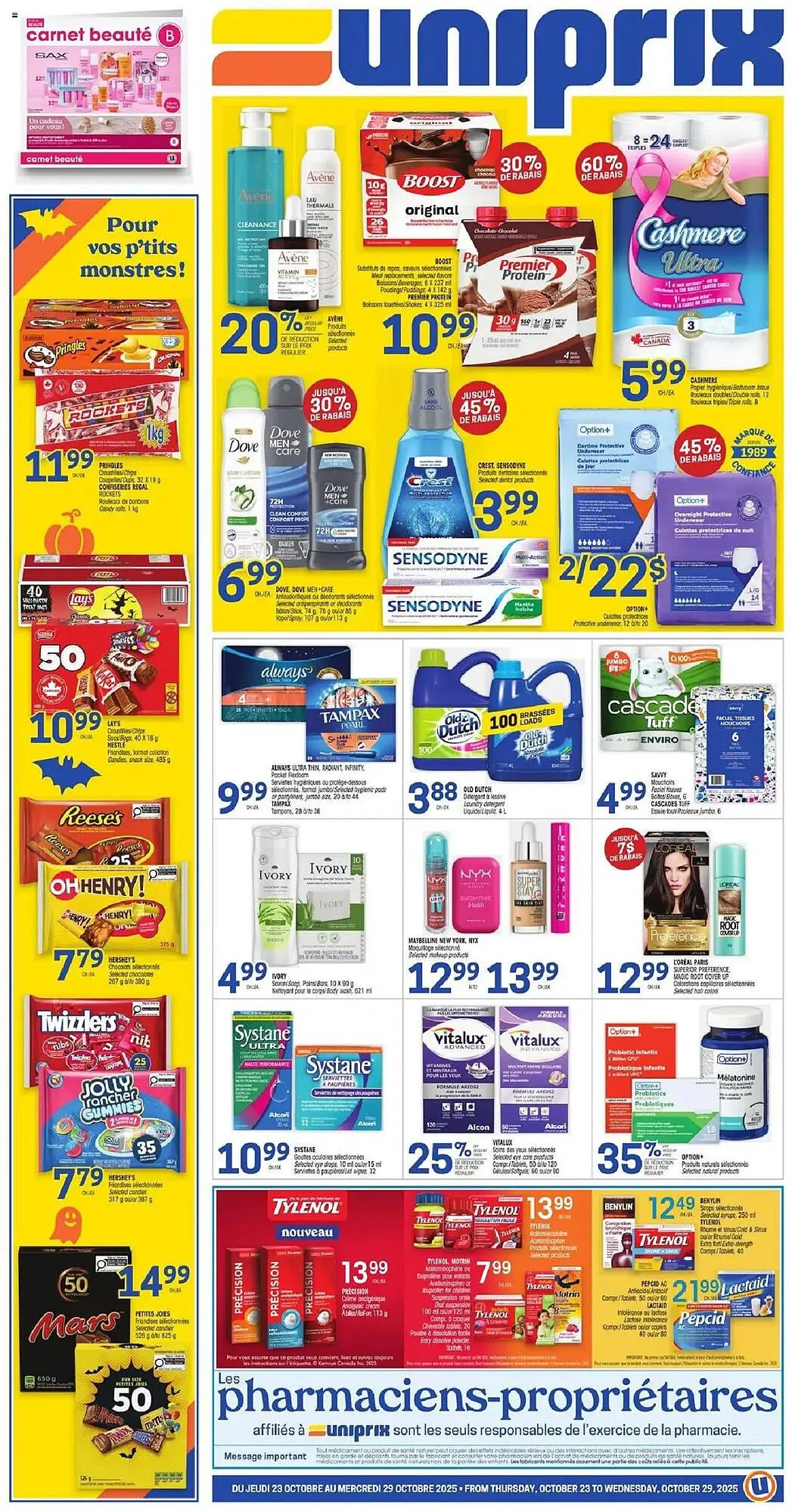 Uniprix flyer from October 23 to October 29 2025 - flyer page 1