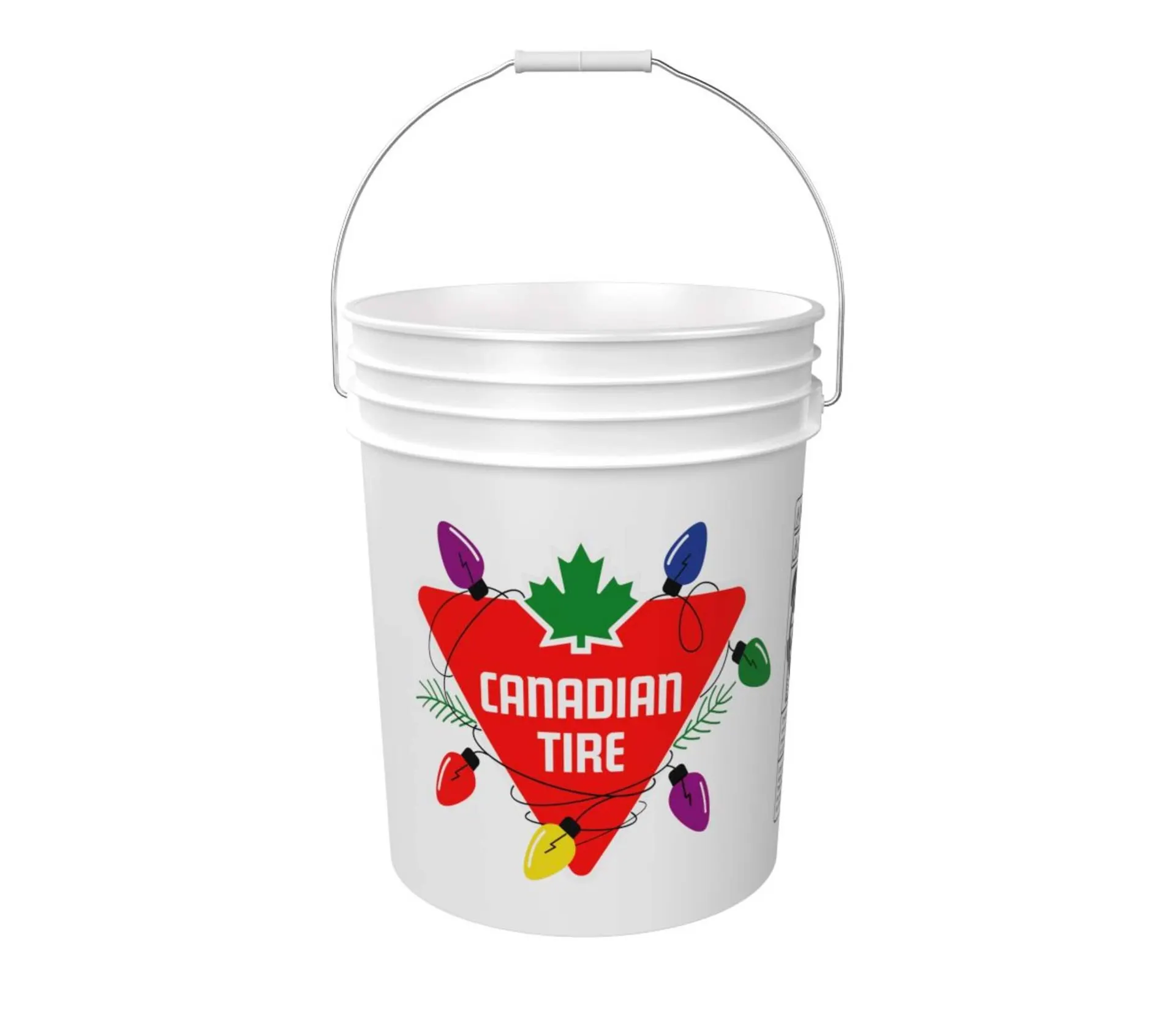 Canadian Tire Plastic Food Grade Safe Holiday Bucket, 5-Gal/19-L