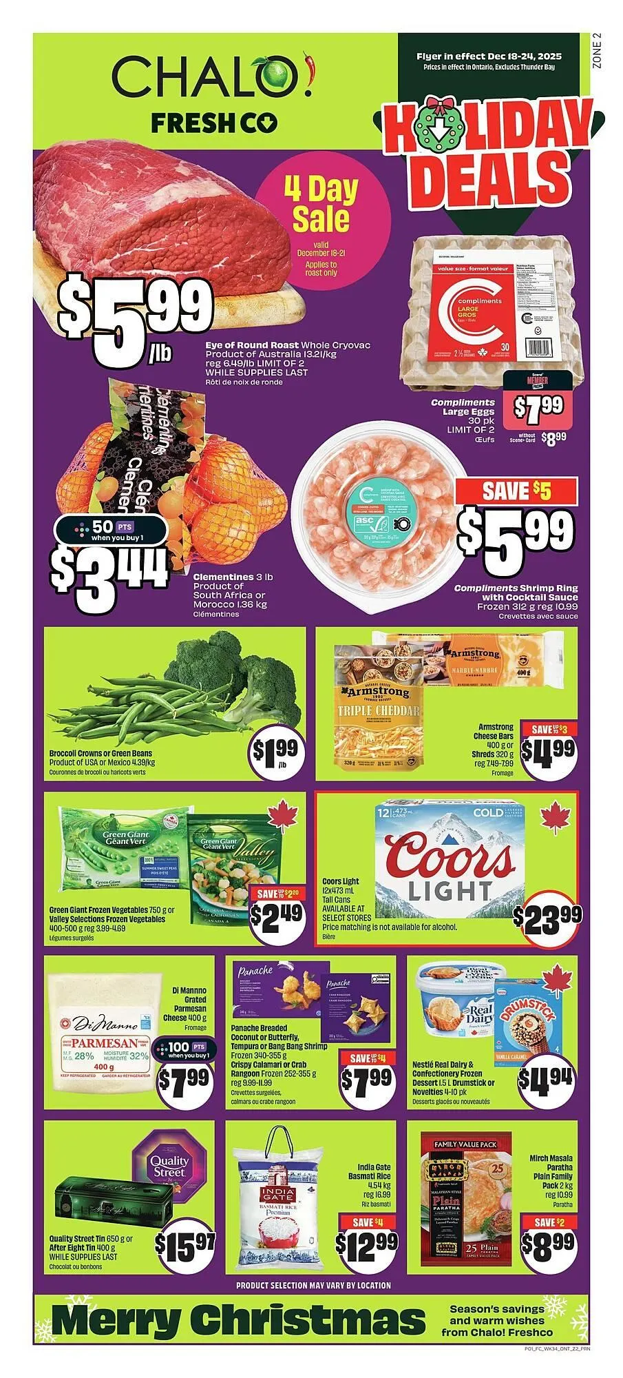 FreshCo flyer from December 18 to December 25 2025 - flyer page 1