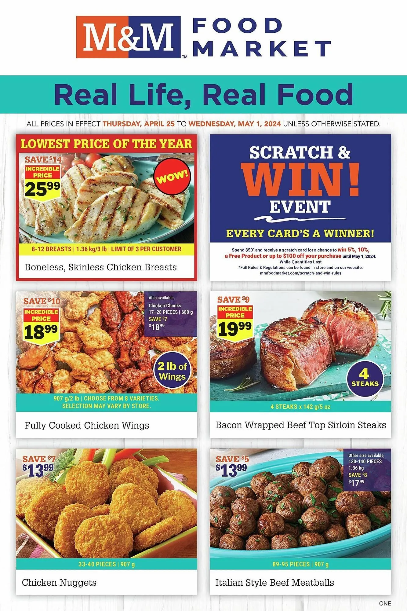 M & M Food Market flyer from April 26 to May 17 2024 - flyer page 1