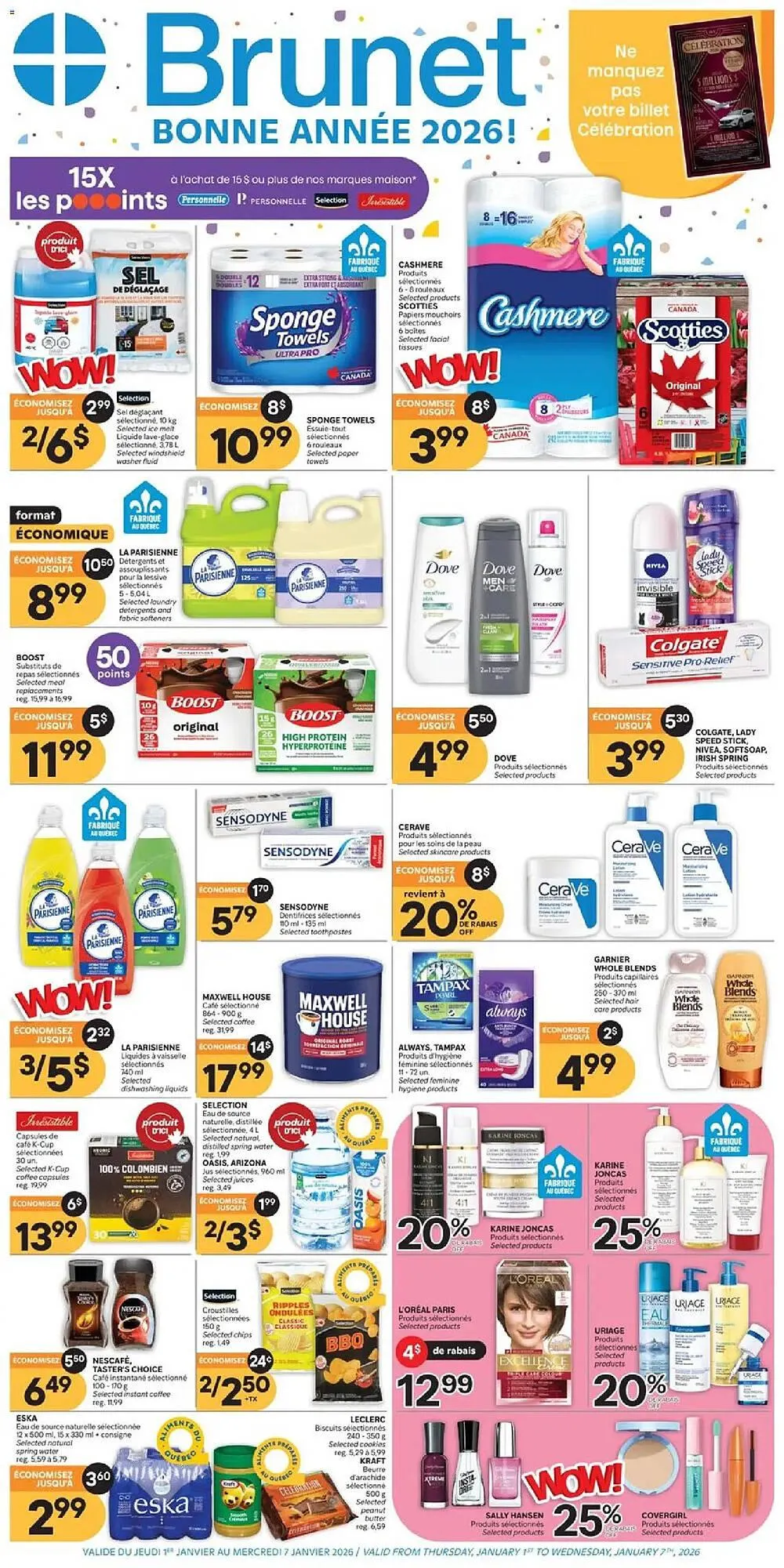 Brunet flyer from January 1 to January 8 2026 - flyer page 1