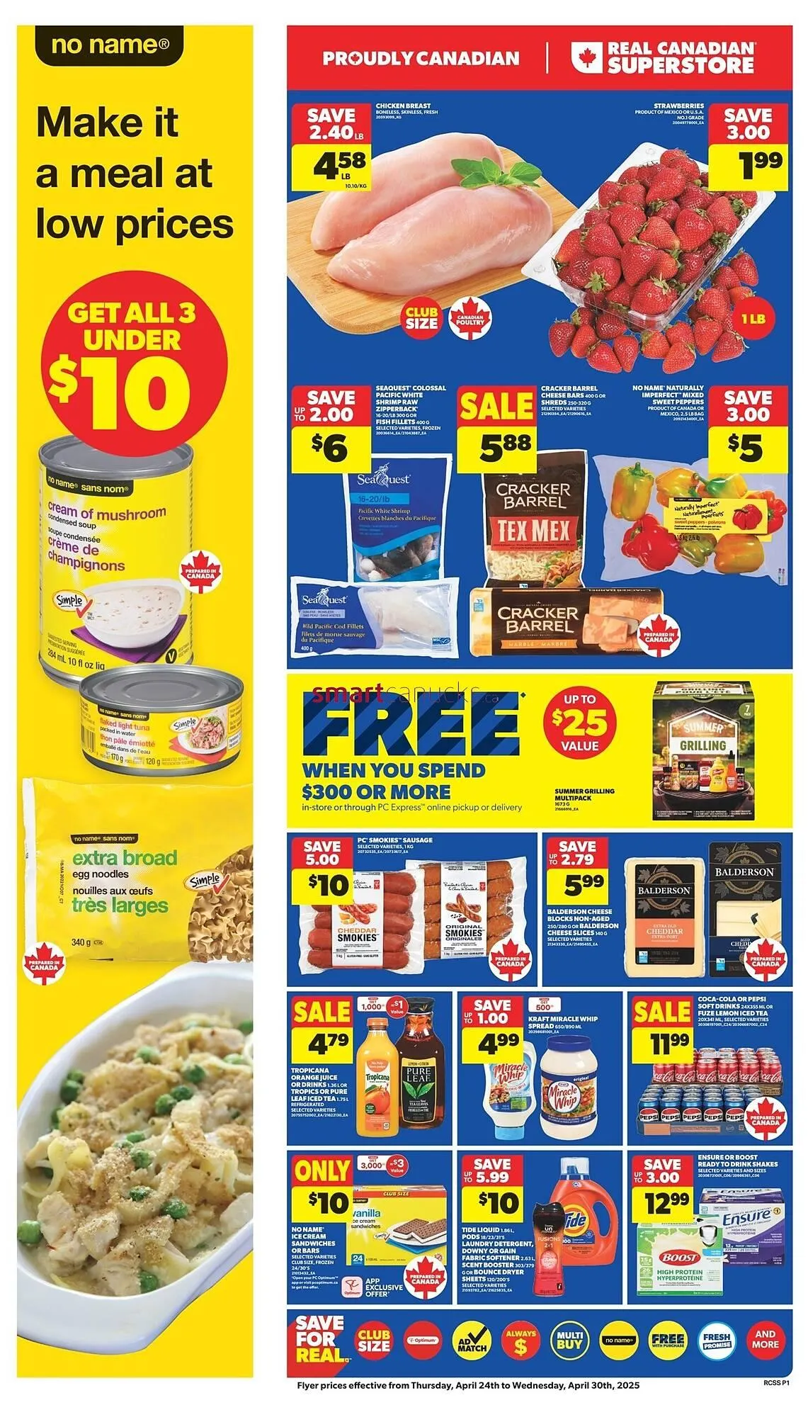 Real Canadian Superstore flyer from April 24 to May 4 2025 - flyer page 1