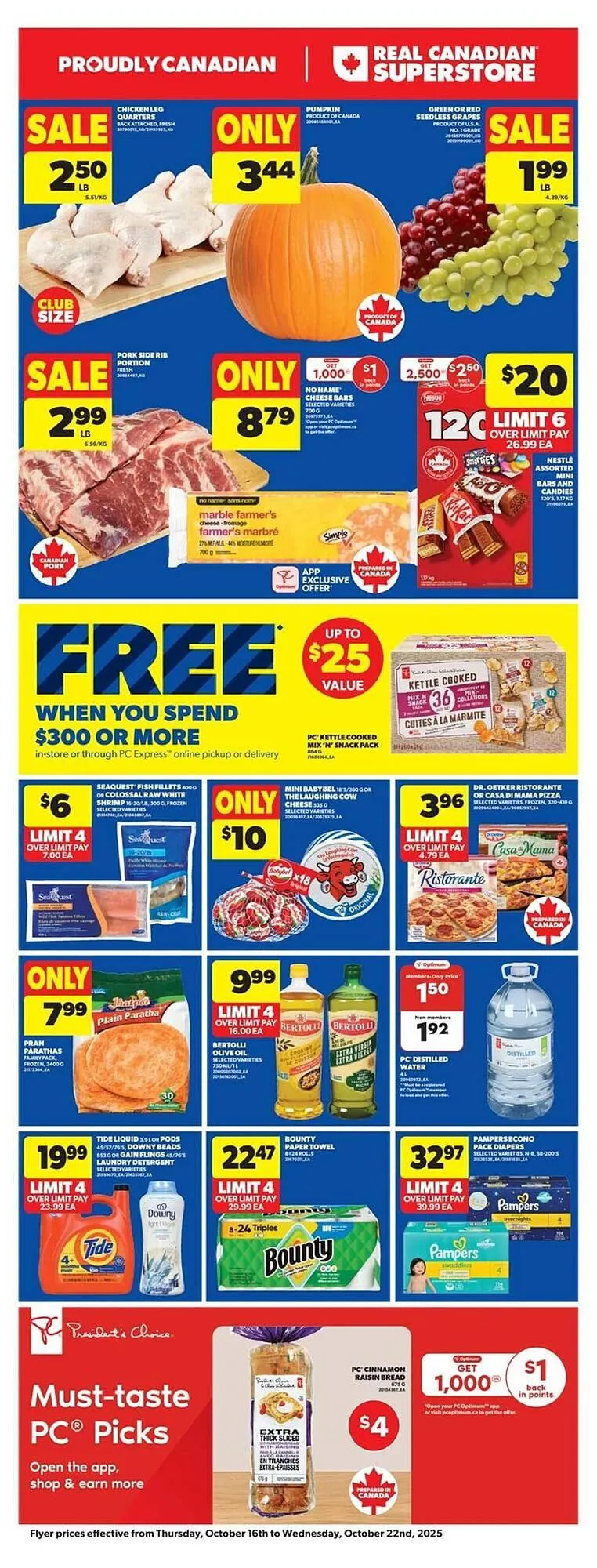 Real Canadian Superstore flyer from October 16 to October 23 2025 - flyer page 1