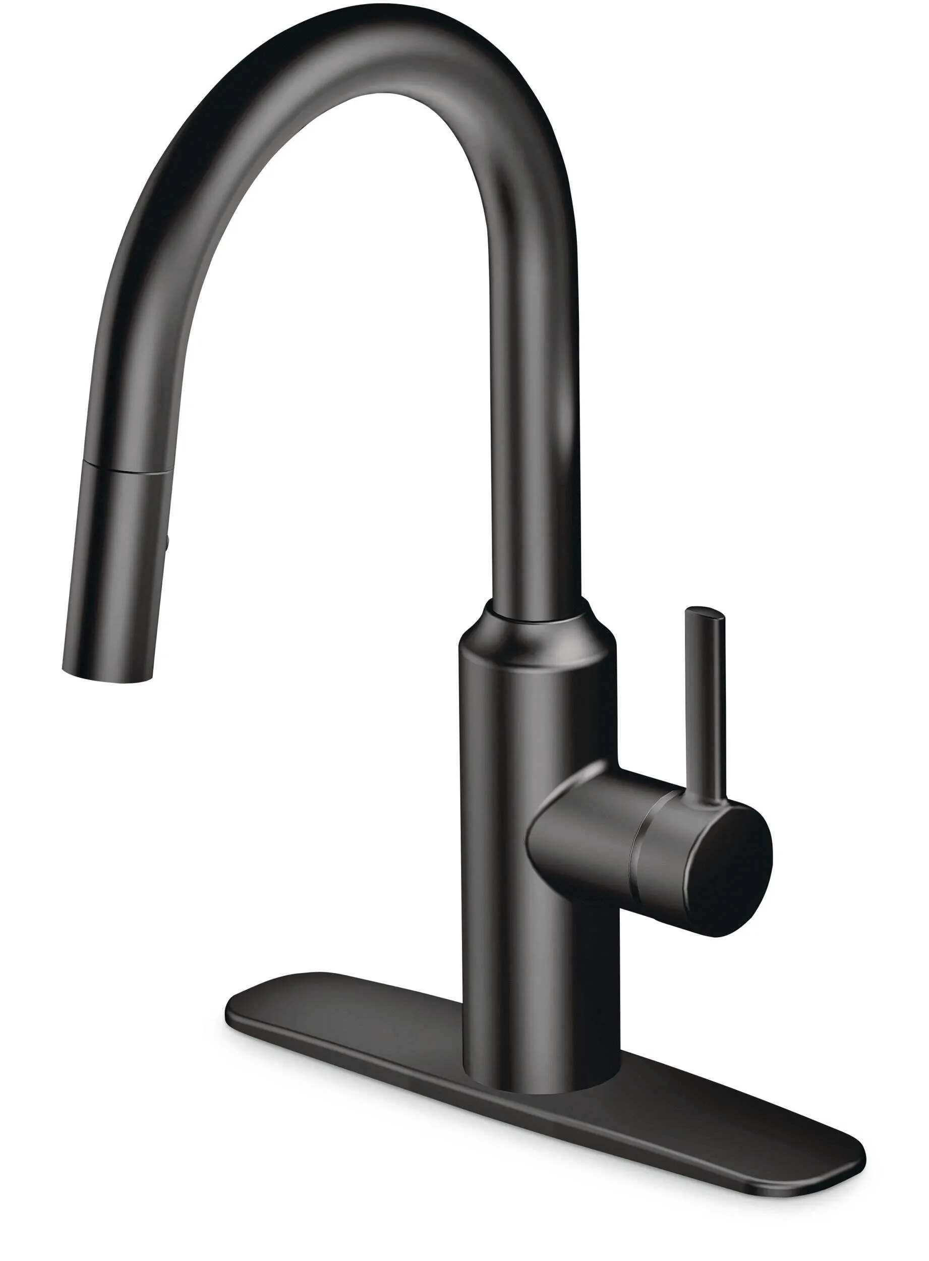 Danze Colby Single Handle Pull Down Kitchen Faucet, Matte Black