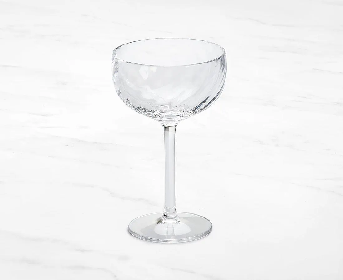 Ripple Acrylic Coupe, Clear