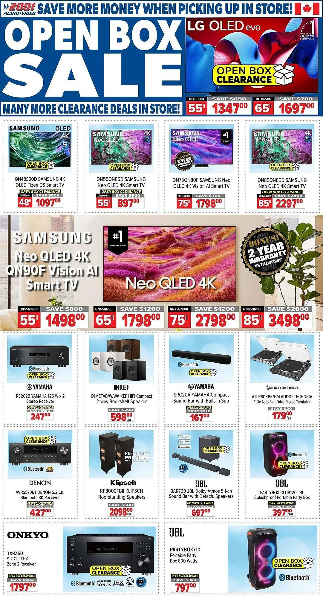 2001 Audio Video flyer - 1