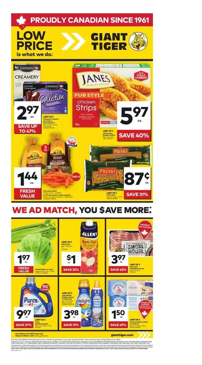 Current special promotions from February 26 to March 4 2025 - flyer page 1