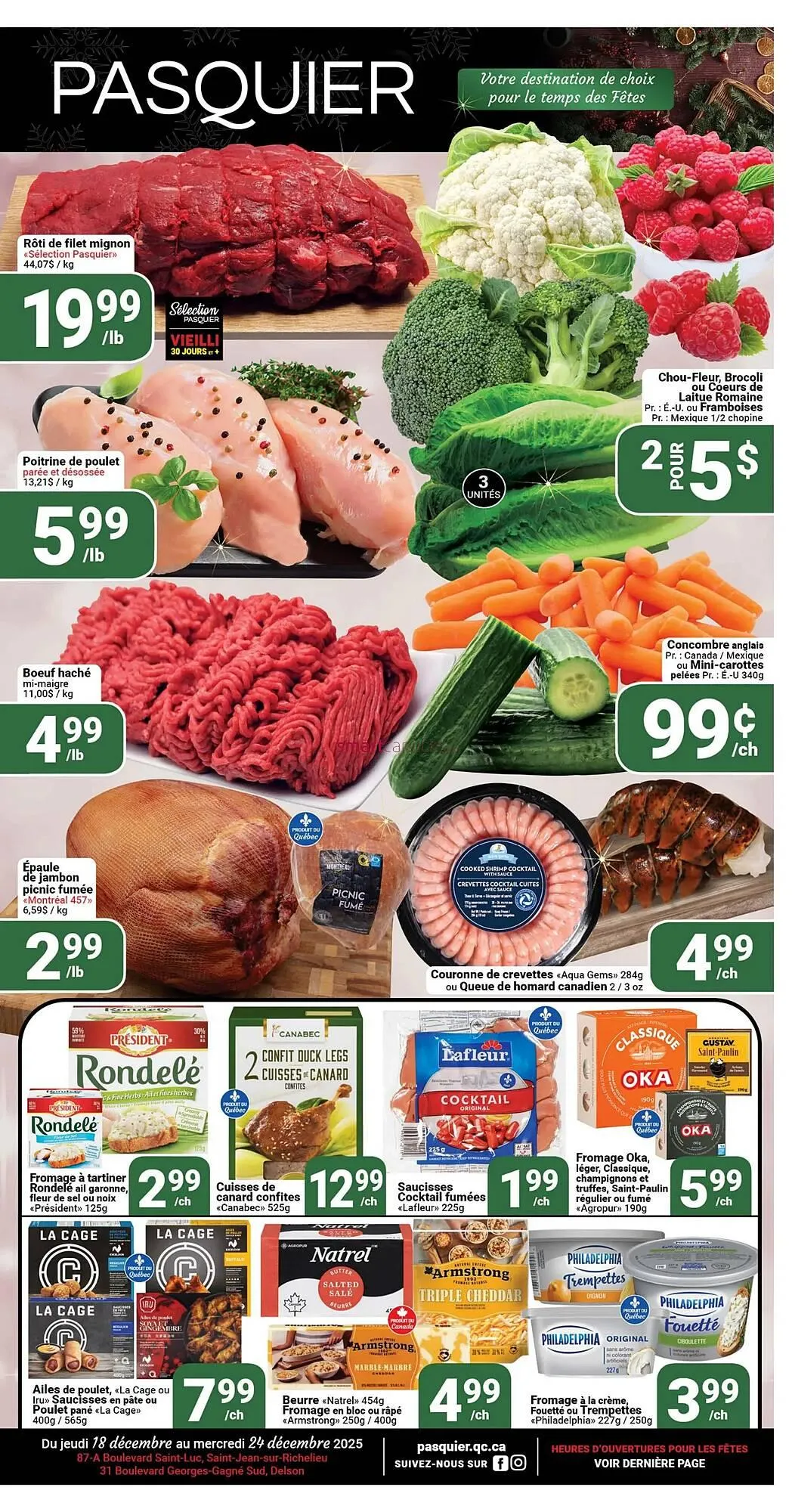 Pasquier flyer from December 18 to December 24 2025 - flyer page 1