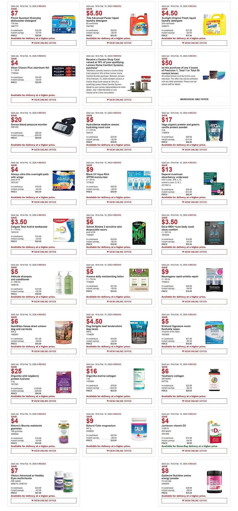 Costco flyer from January 19 to February 1 2026 - flyer page 3