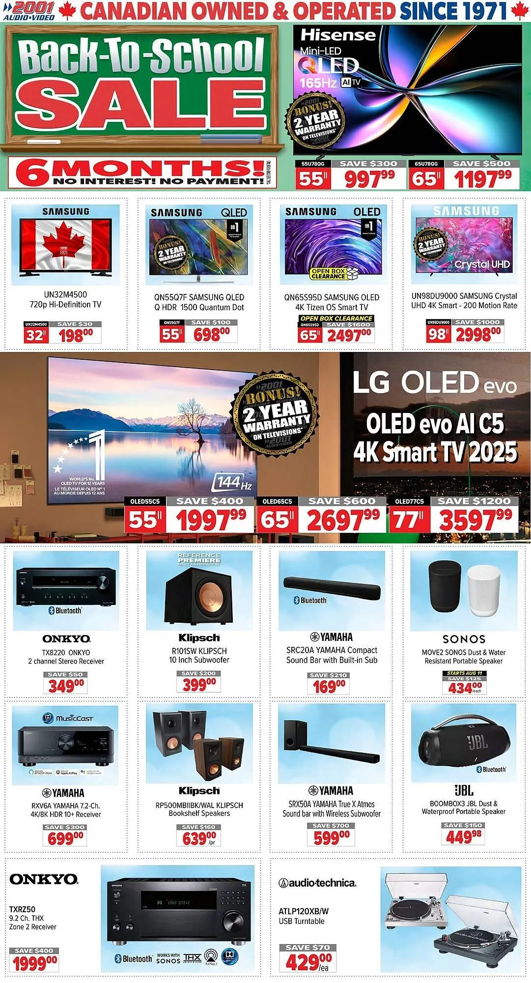 2001 Audio Video flyer - 1