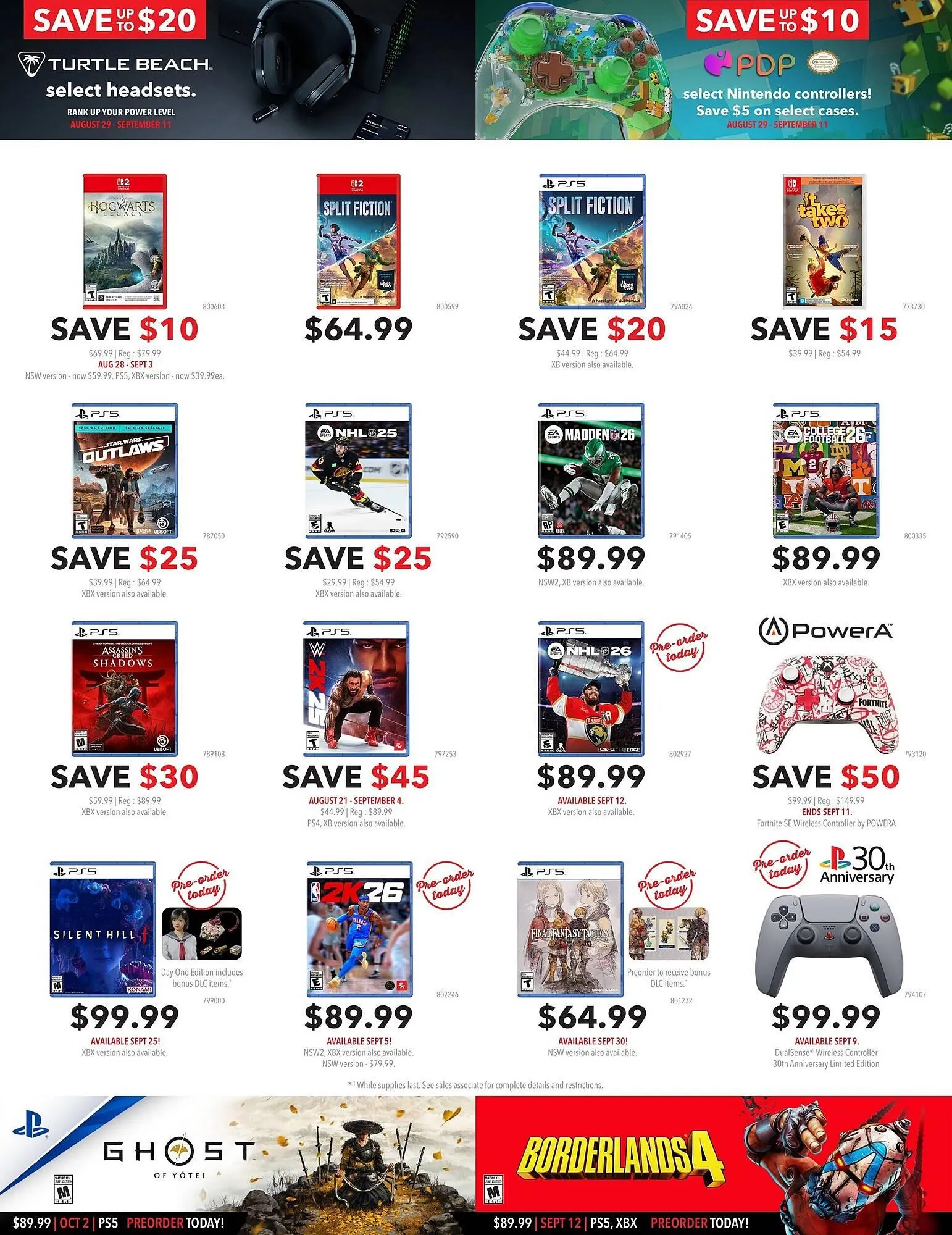 EB Games flyer from August 29 to September 4 2025 - flyer page 3