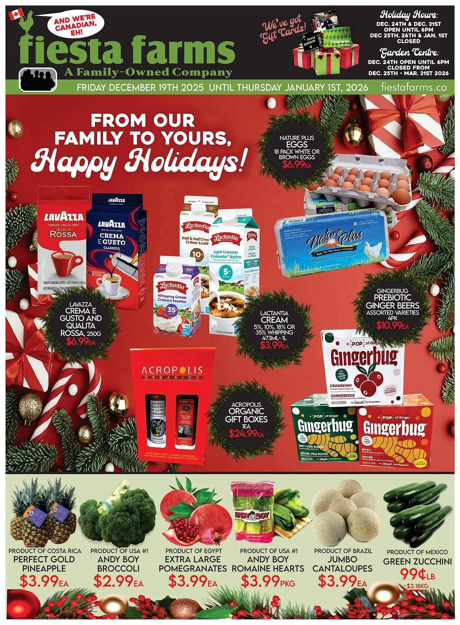 Fiesta Farms flyer from December 19 to January 1 2026 - flyer page 1