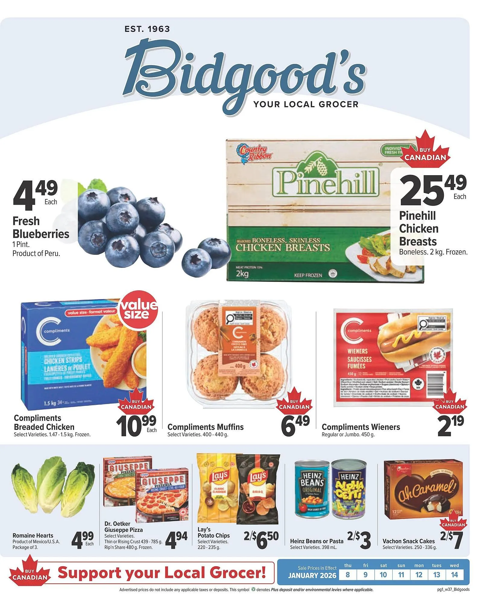 Bidgood's flyer from January 8 to January 14 2026 - flyer page 1