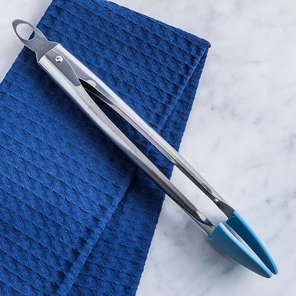 KSP Chroma Large Silicone Tip Locking Tongs - Blue