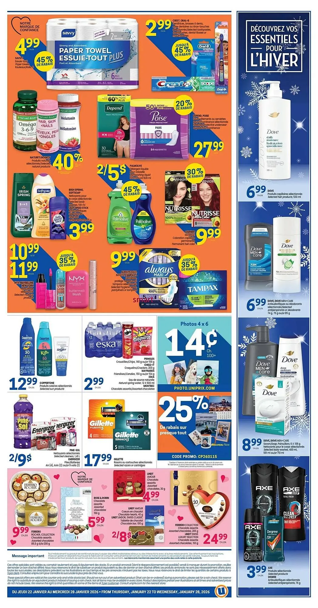 Uniprix flyer from January 22 to January 28 2026 - flyer page 2
