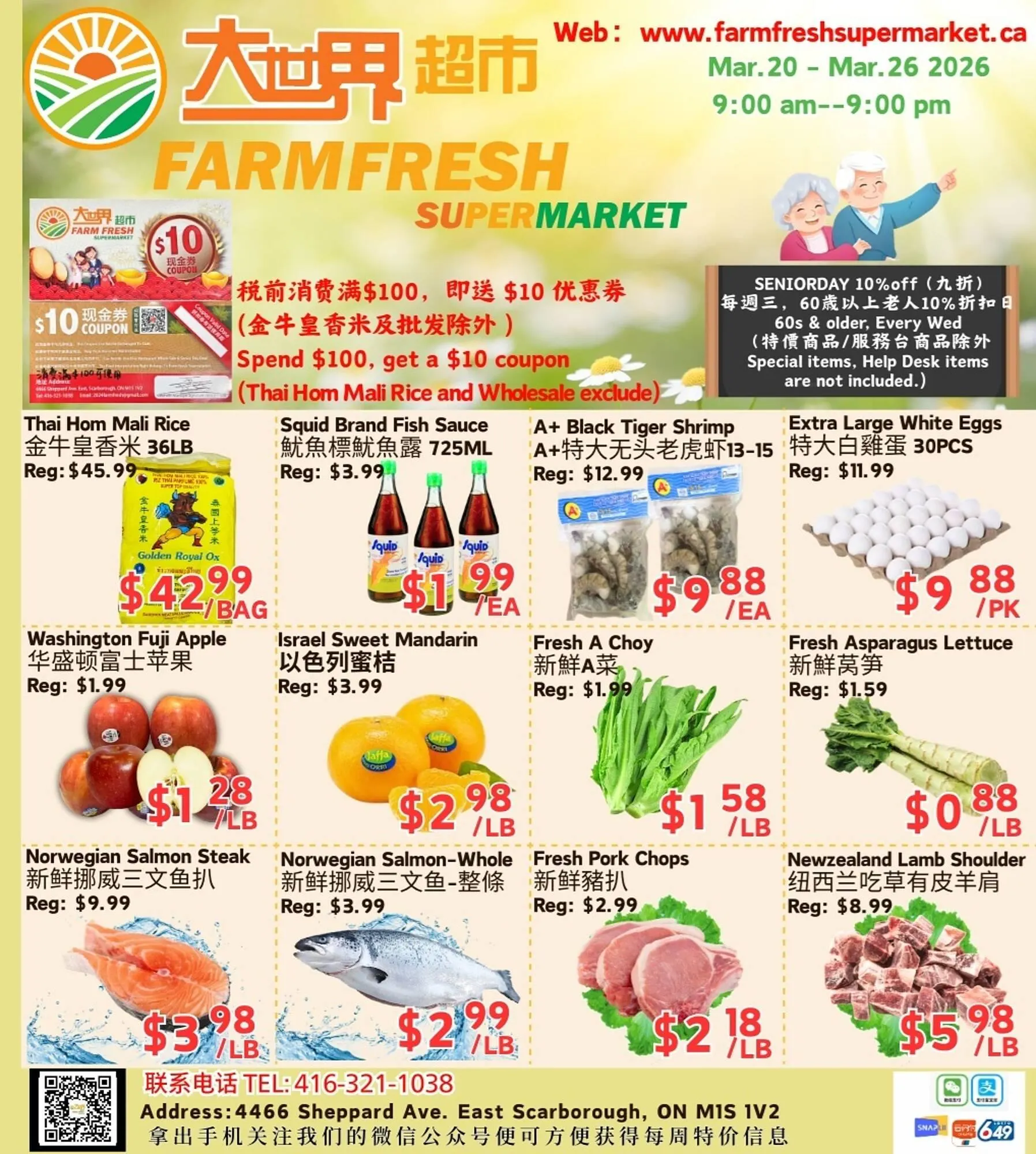 Farm Fresh Supermarket flyer from March 20 to March 26 2026 - flyer page 1