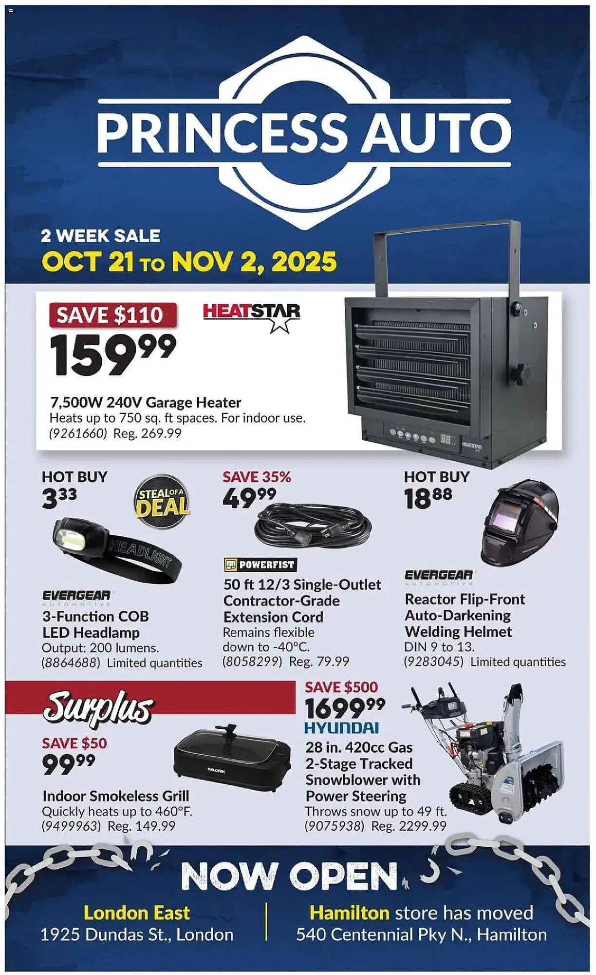Princess Auto flyer from October 21 to November 2 2025 - flyer page 1