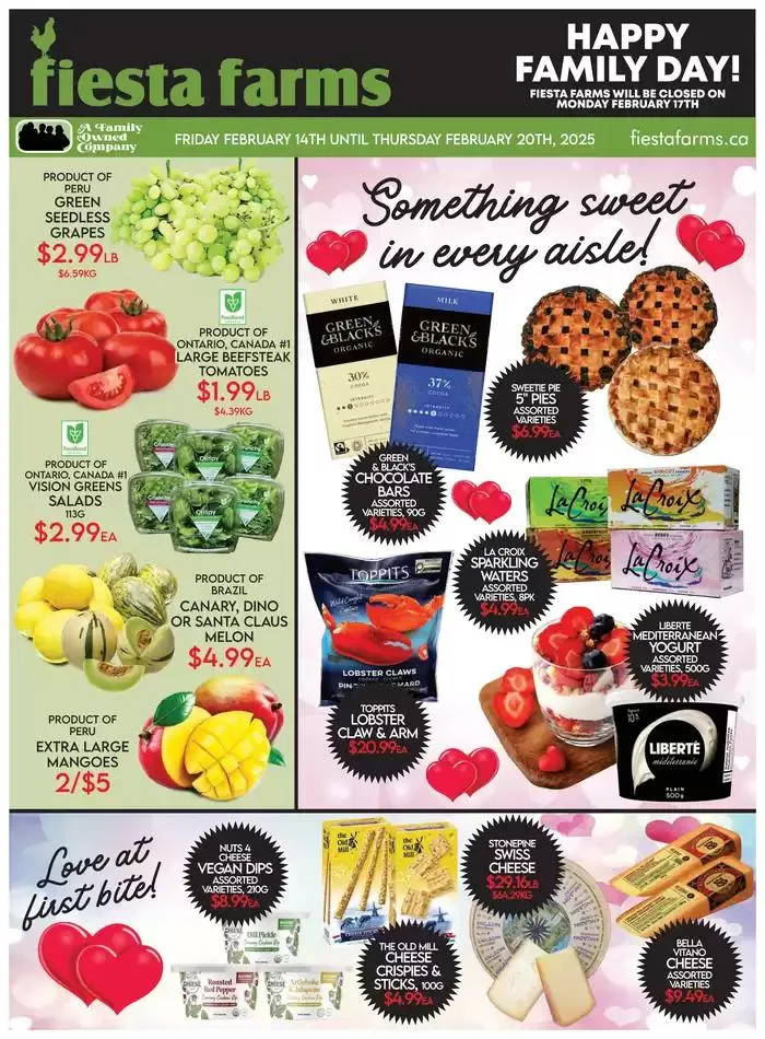 Fiesta Farms from February 14 to February 28 2025 - flyer page 1