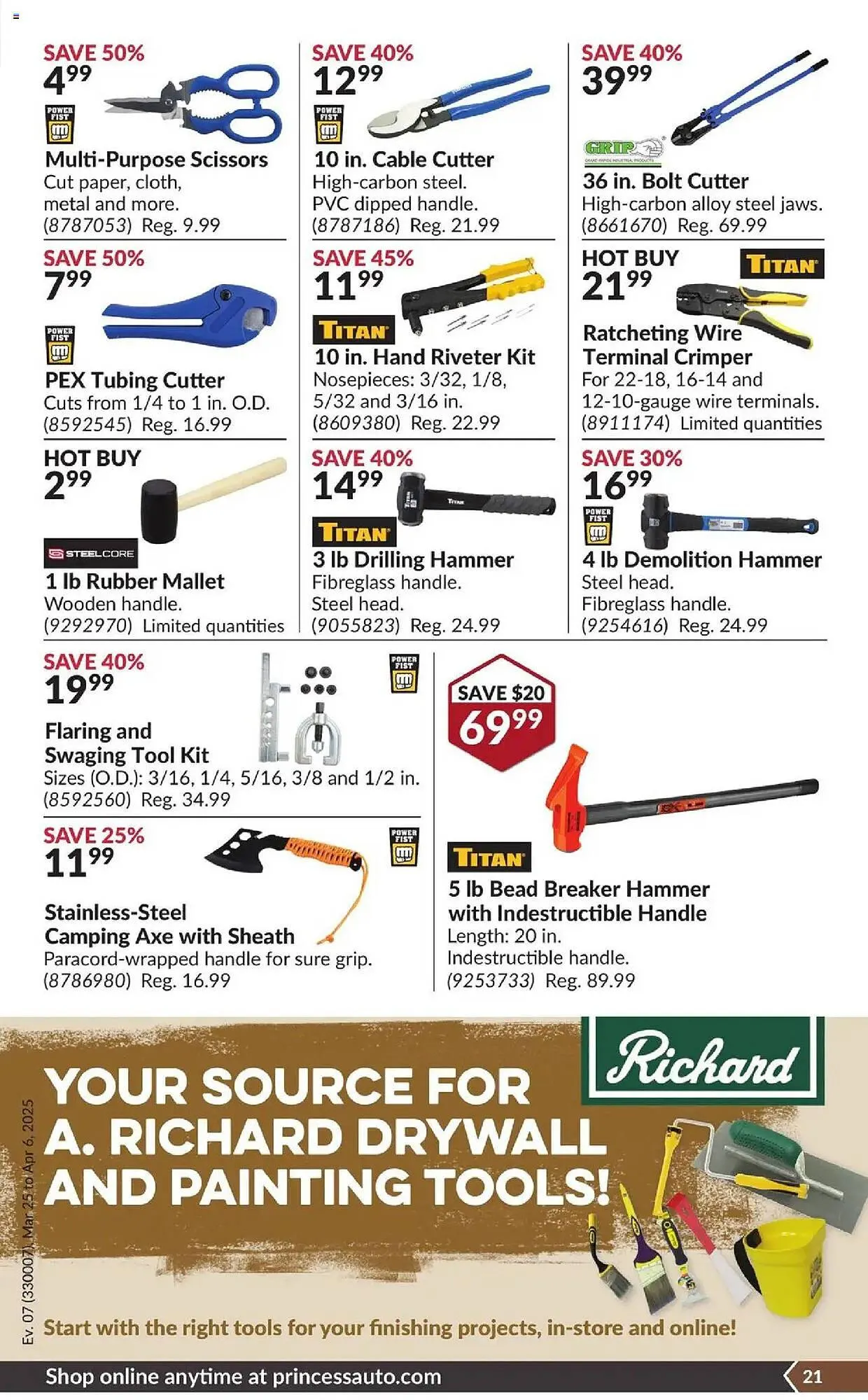 Princess Auto flyer from March 25 to April 6 2025 - flyer page 26