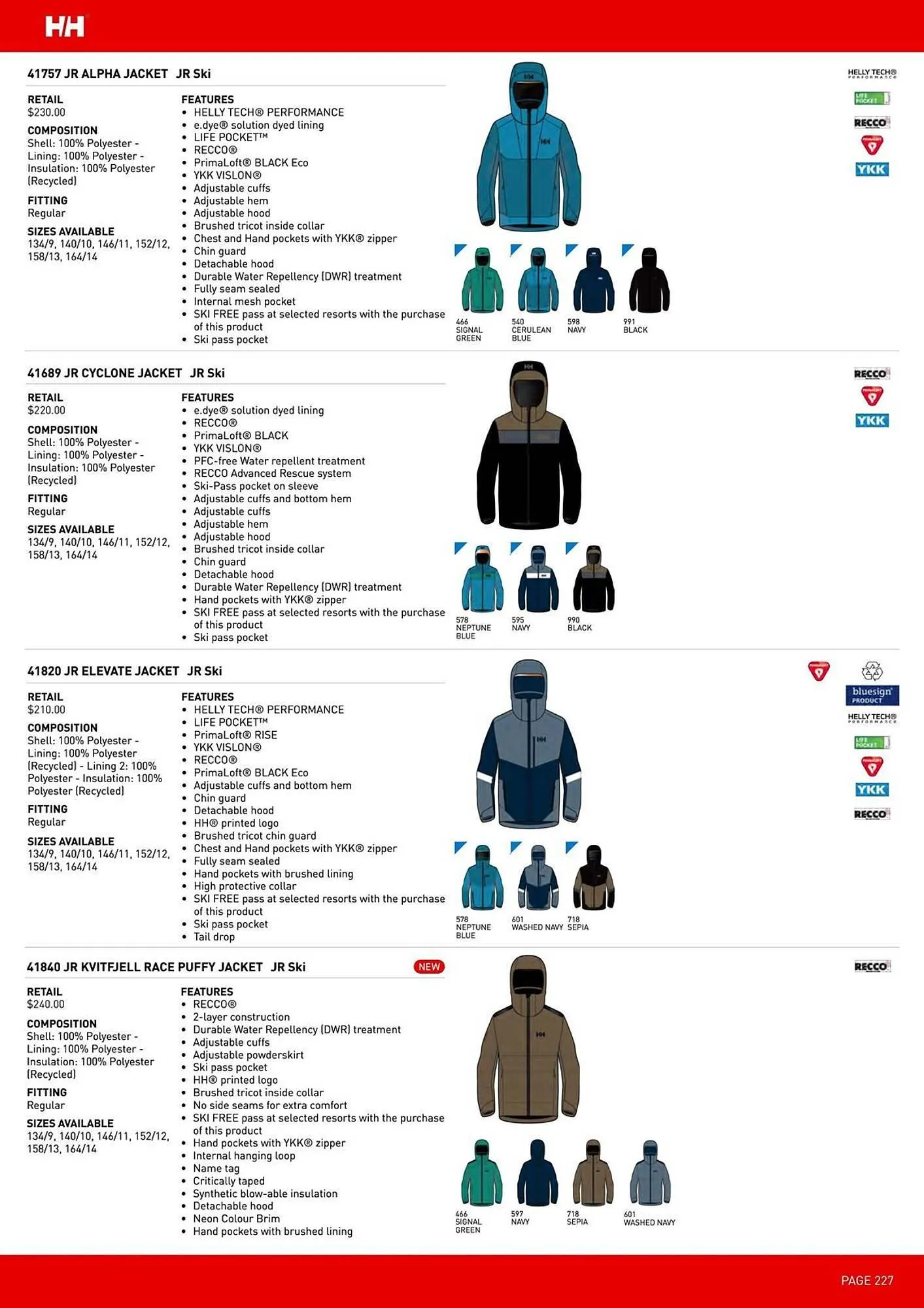 Helly Hansen flyer from September 11 to February 28 2026 - flyer page 227