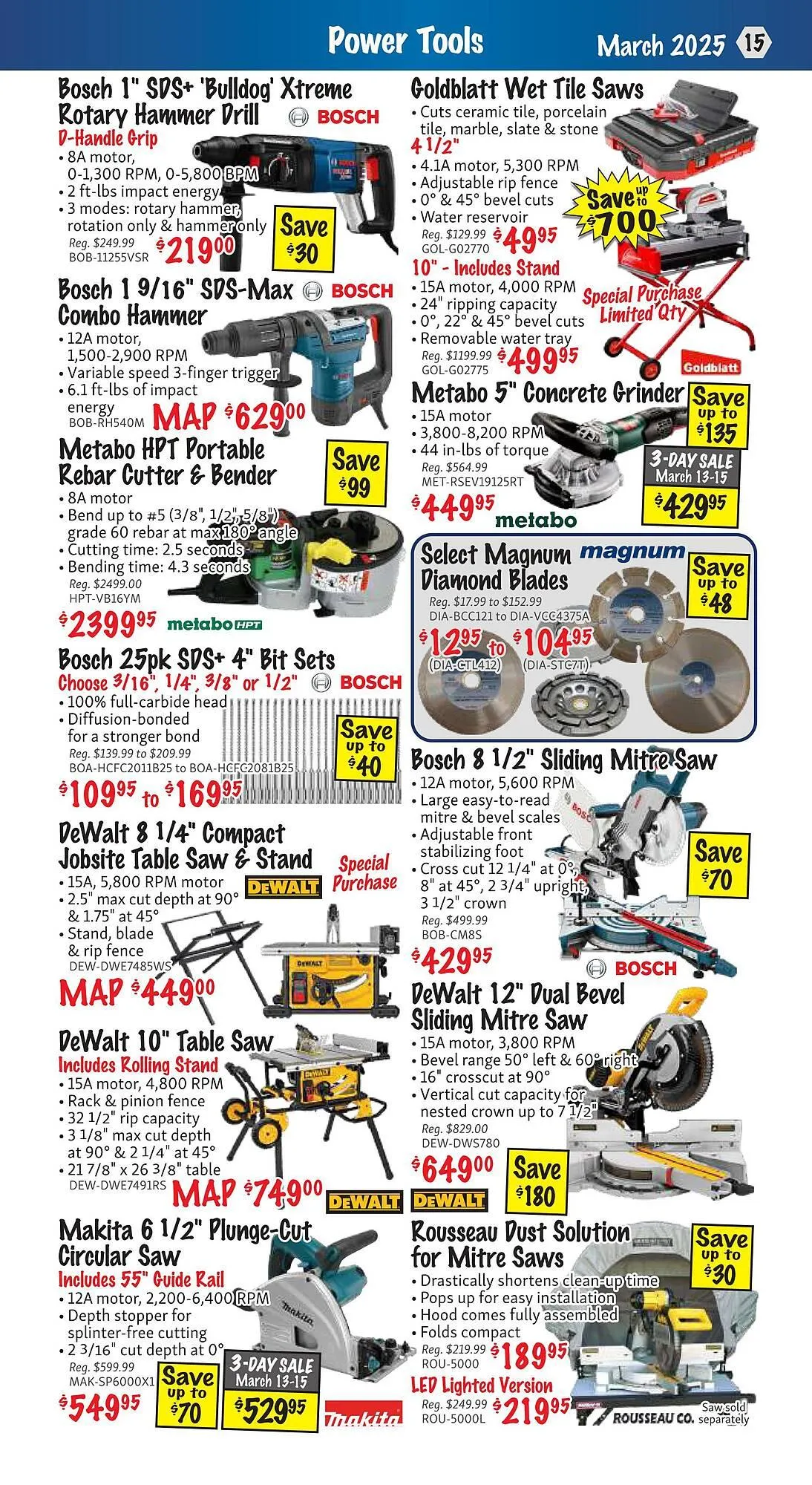 KMS Tools flyer from March 1 to March 31 2025 - flyer page 15