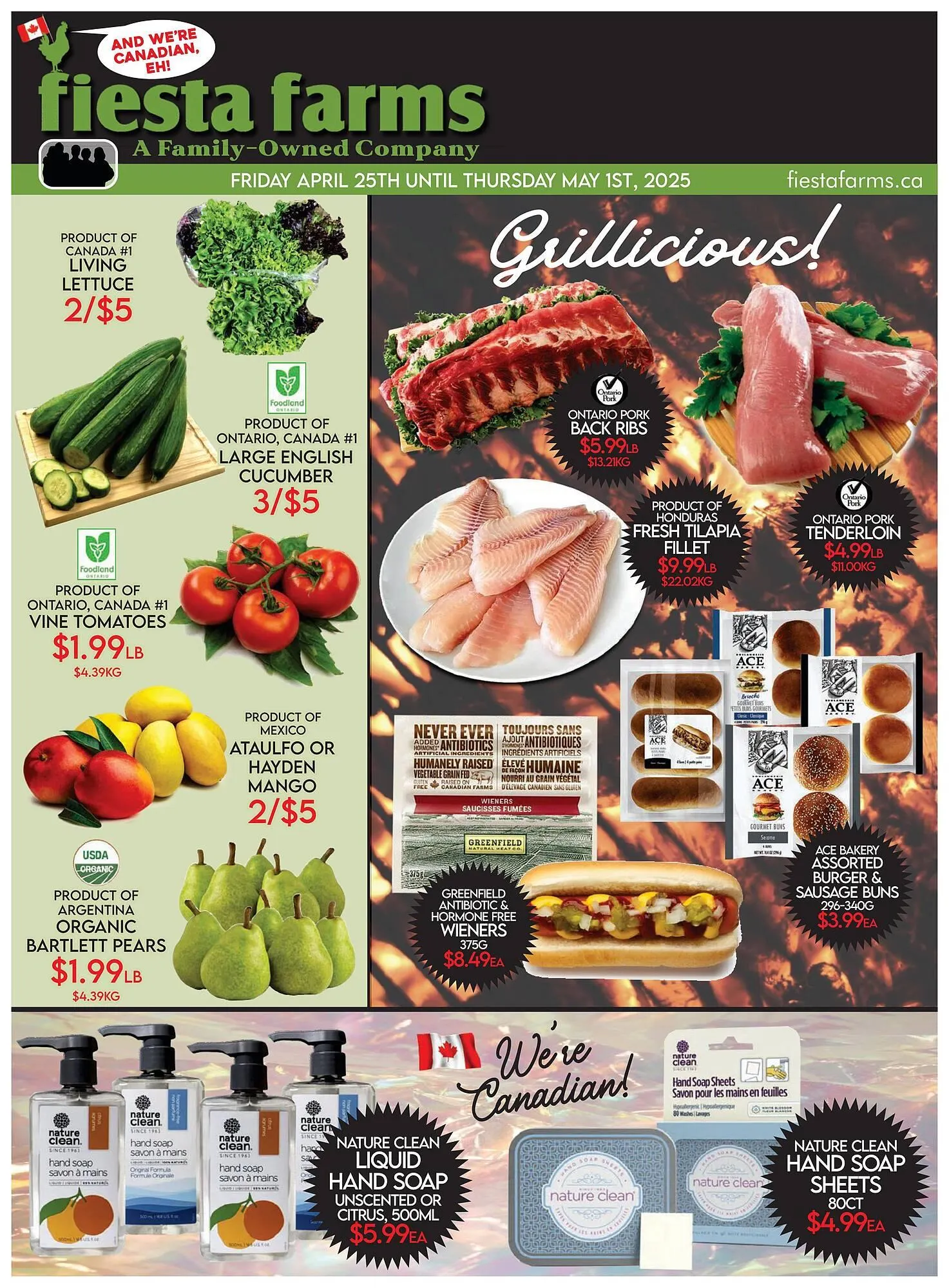 Fiesta Farms flyer from April 25 to May 1 2025 - flyer page 1