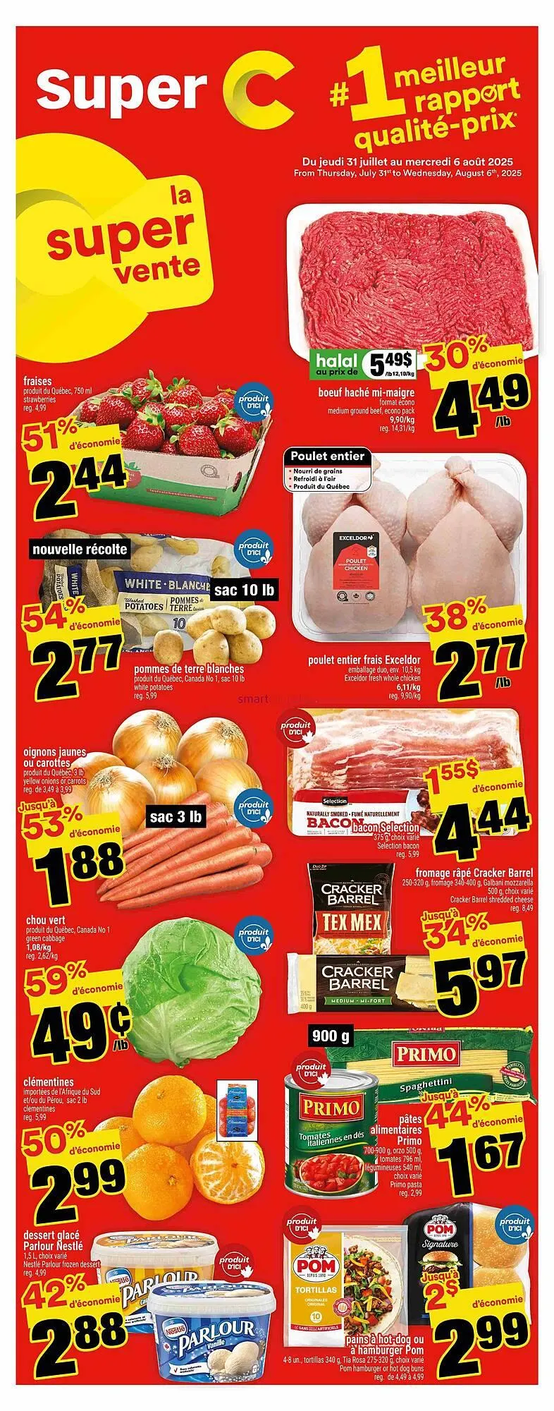 Super C flyer from July 31 to August 6 2025 - flyer page 1