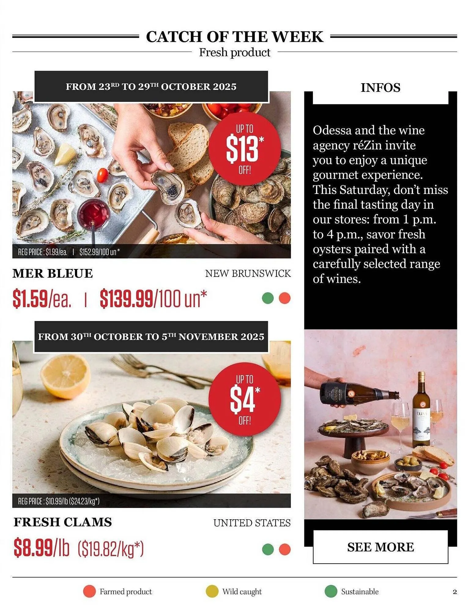 Odessa Poissonnier flyer from October 25 to October 31 2025 - flyer page 2