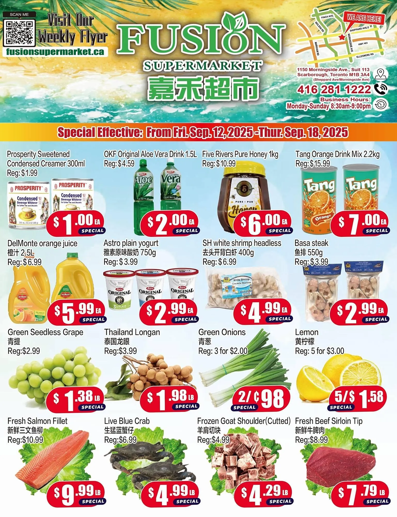 Fusion Supermarket flyer from September 12 to September 18 2025 - flyer page 1