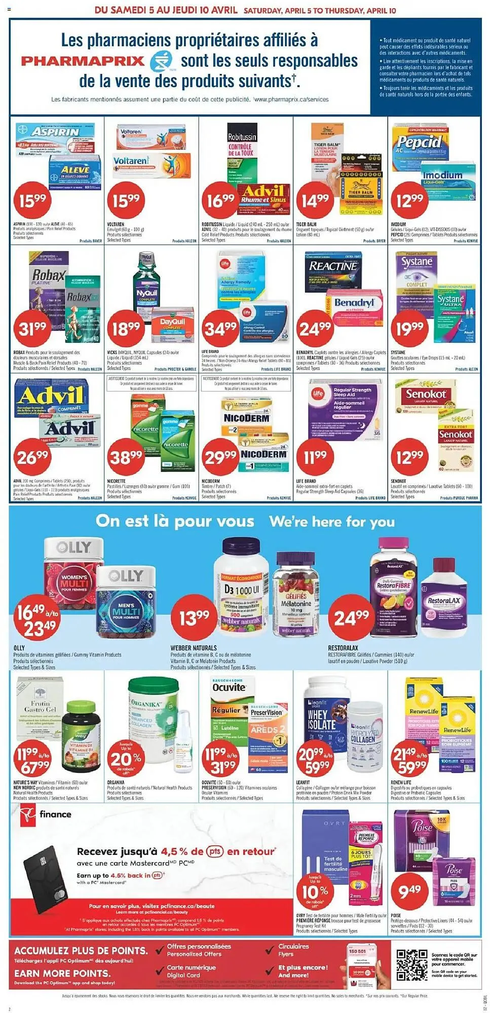 Pharmaprix flyer from April 5 to April 10 2025 - flyer page 2