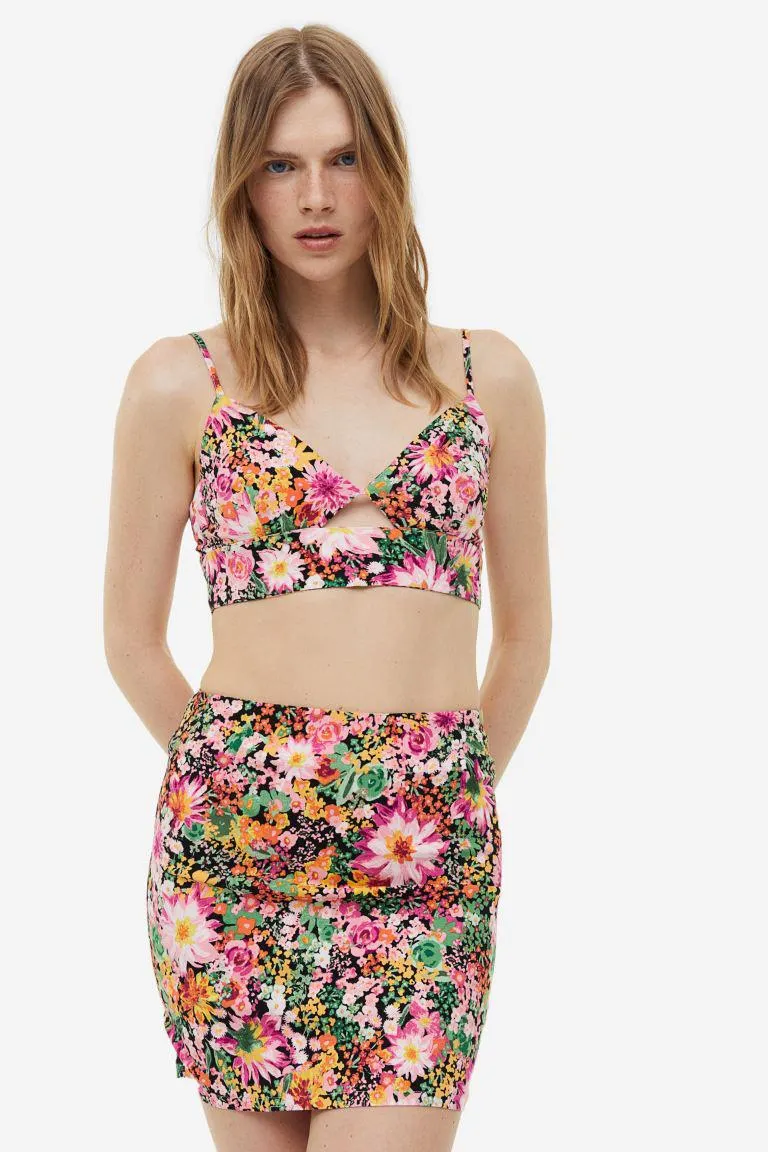 Patterned Crop Top