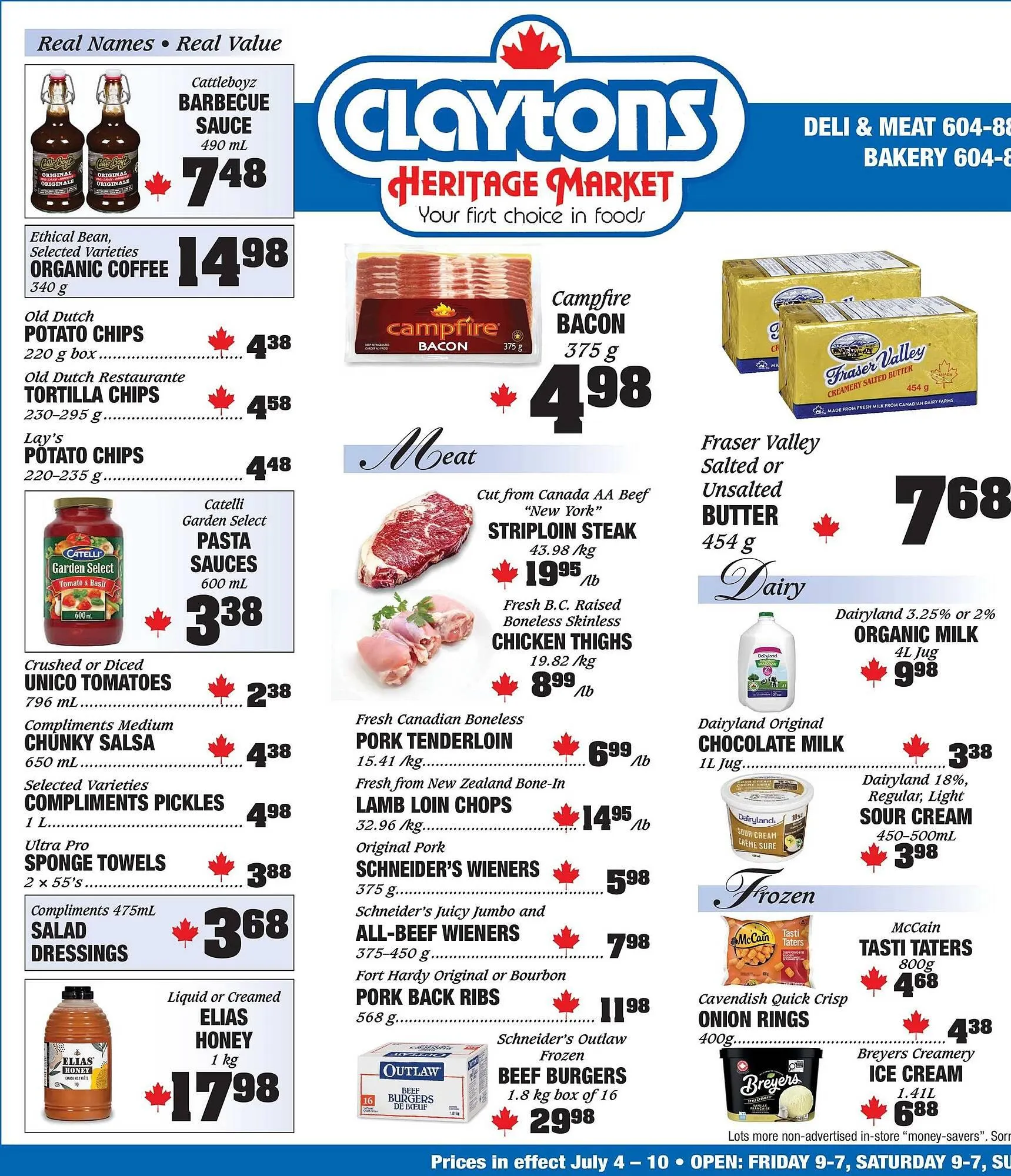 Claytons Heritage Market flyer - 1