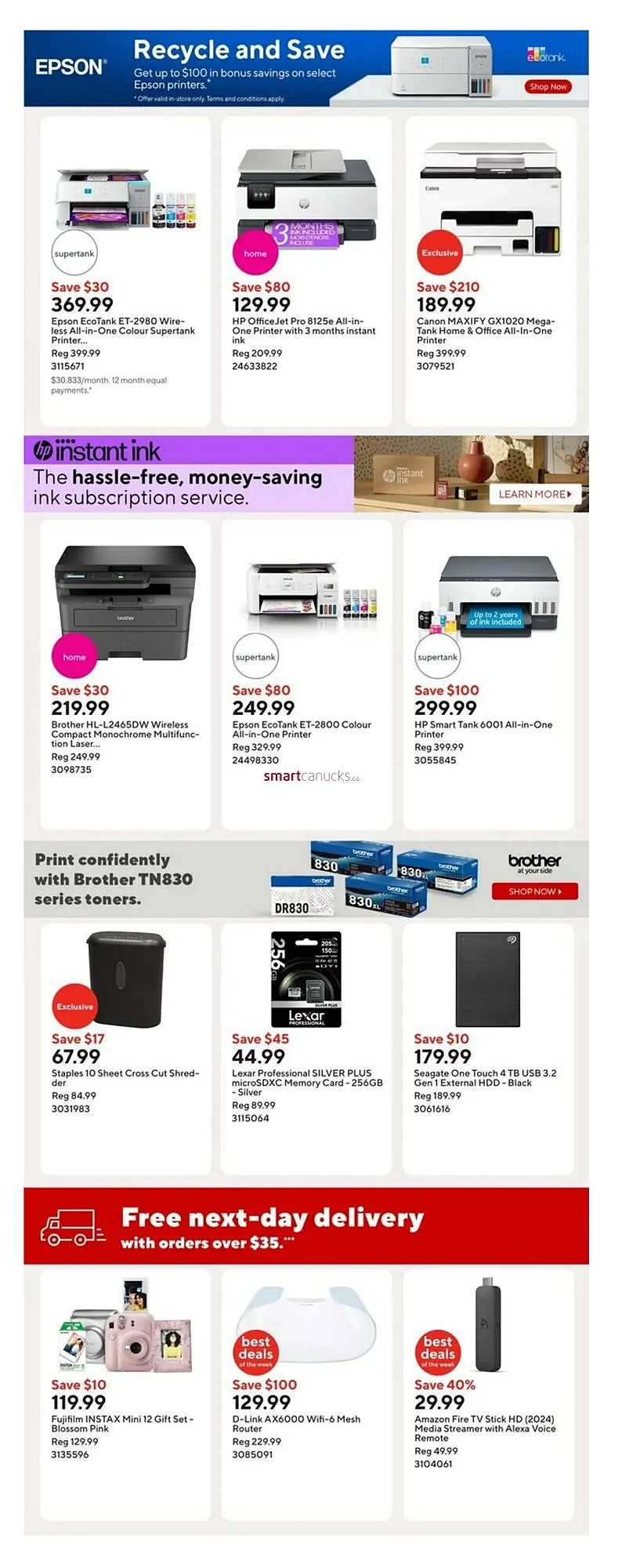 Staples flyer from October 31 to November 6 2025 - flyer page 9