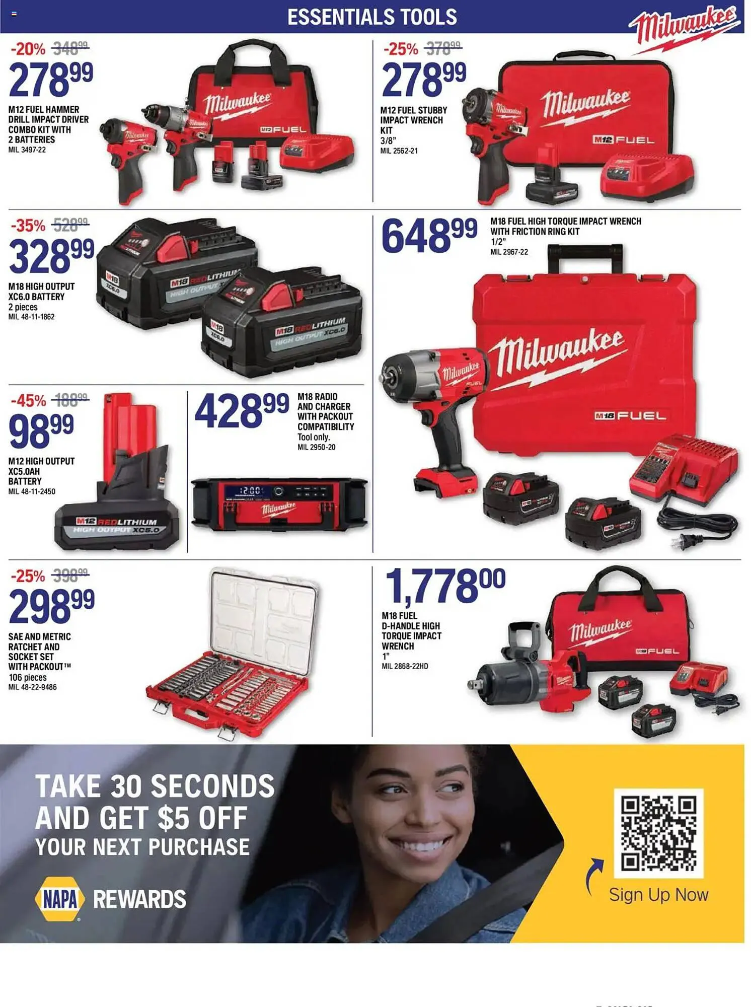 NAPA Auto Parts flyer from October 1 to November 1 2025 - flyer page 5