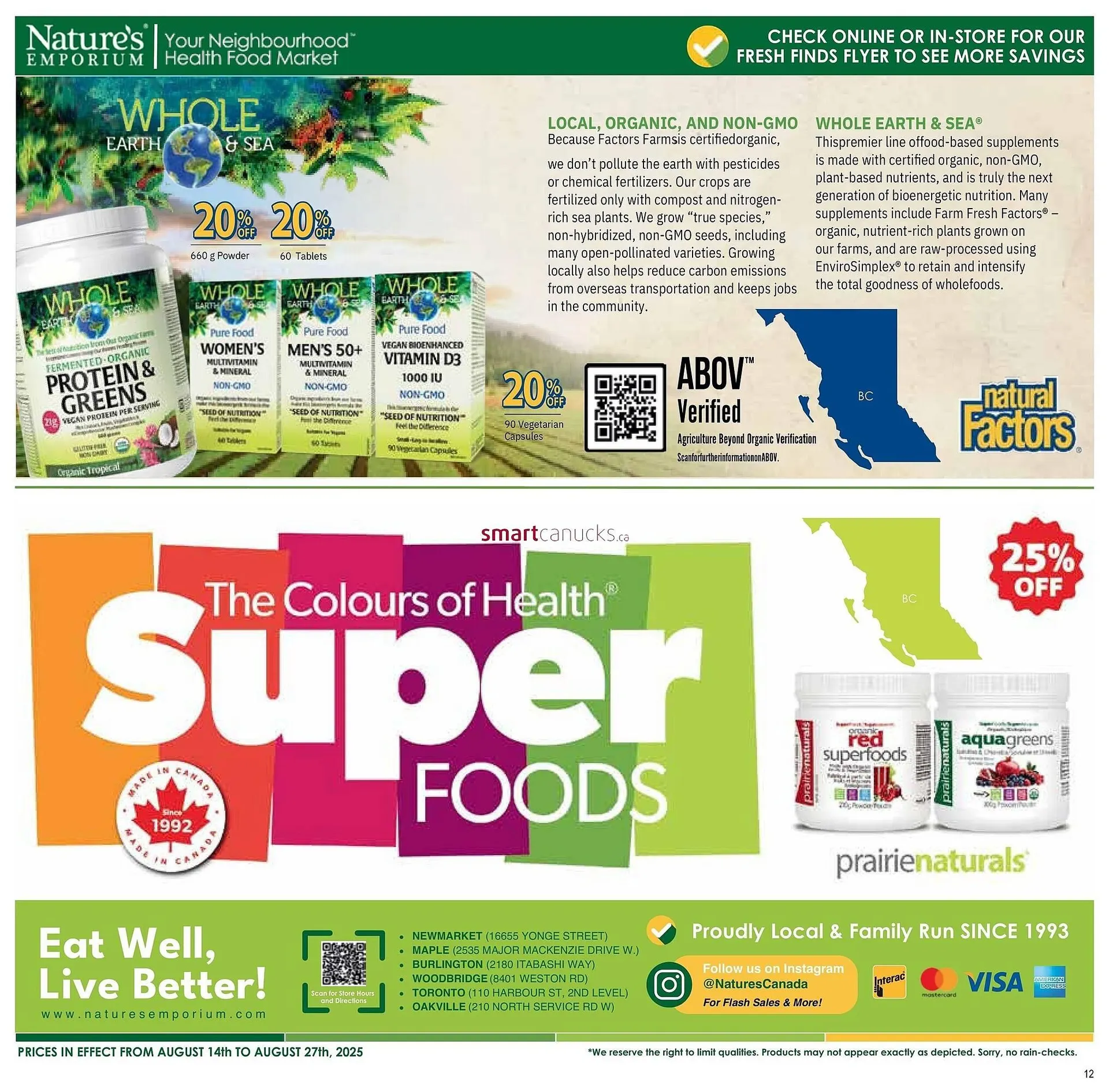 Nature's Emporium flyer from August 14 to September 24 2025 - flyer page 12