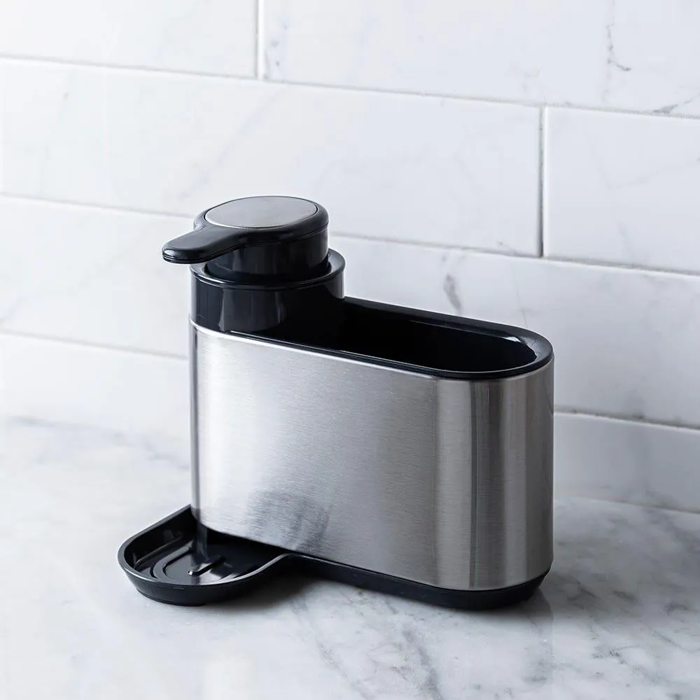 KSP Sinkhub Sink Caddy with Soap Pump (St/St - Black)