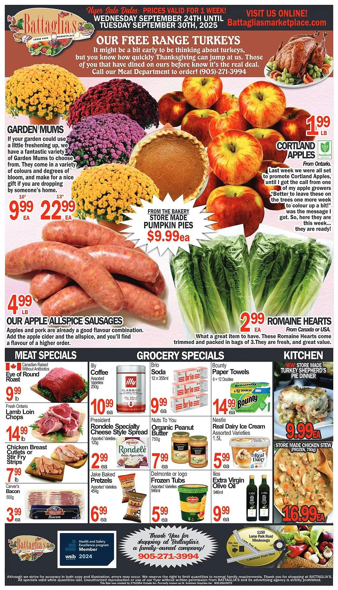 Battaglia's Marketplace flyer from September 24 to September 30 2025 - flyer page 1
