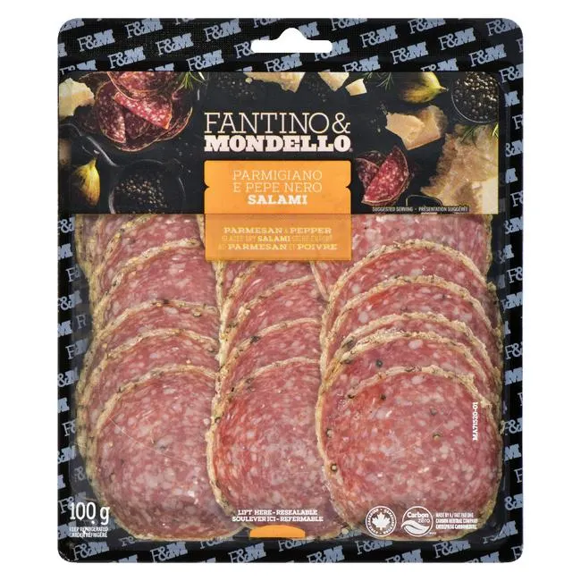 Fantino & Mondello - Parmesan Pepper Salami Slices