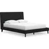Cadmori Upholstered Bed - Black