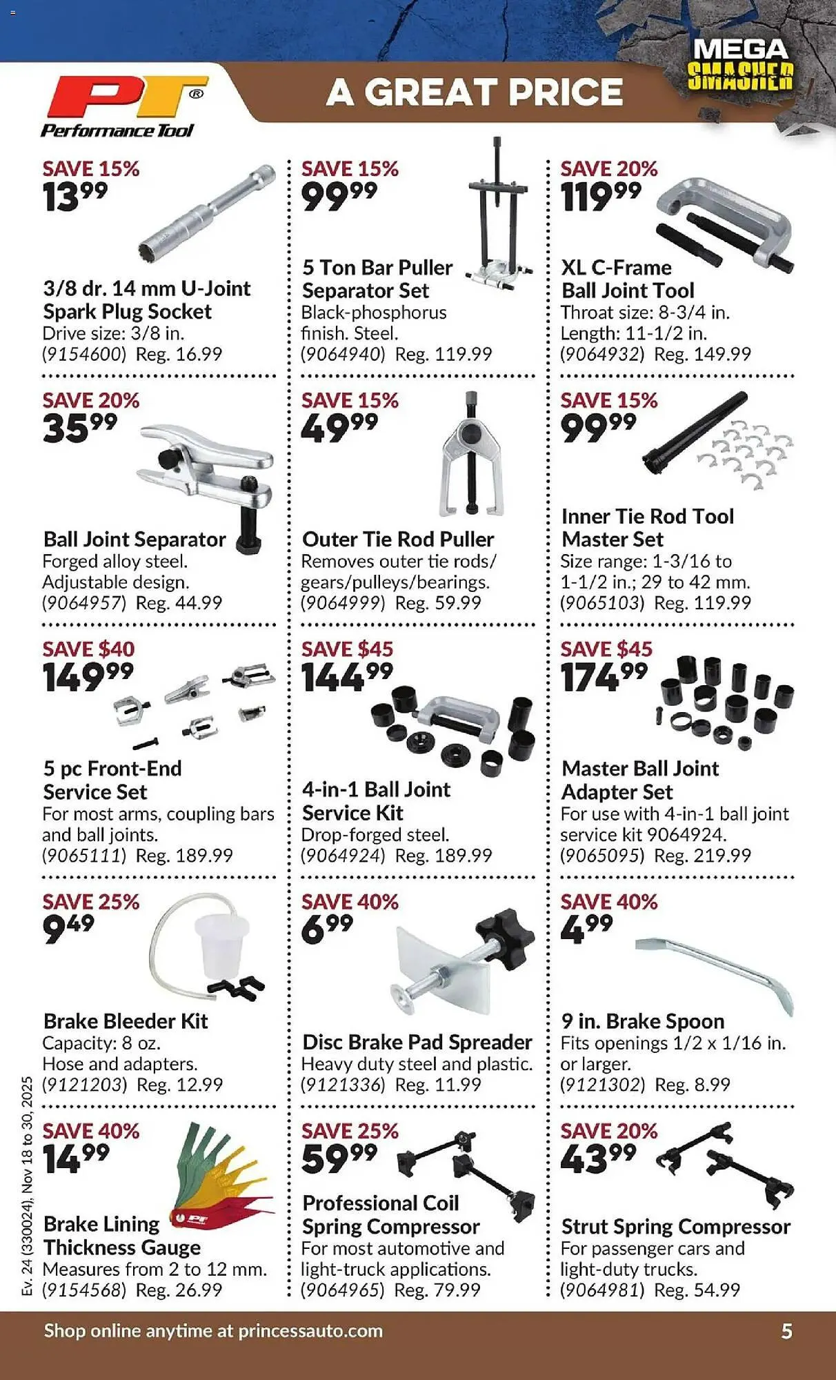 Princess Auto flyer from November 18 to December 1 2025 - flyer page 18