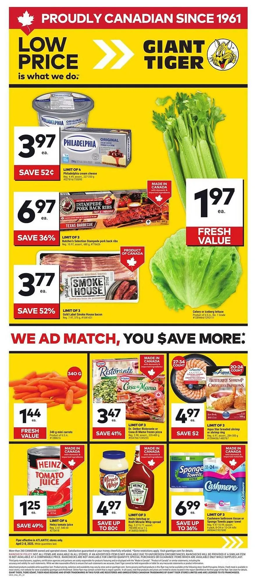 Giant Tiger flyer from April 3 to April 9 2025 - flyer page 1