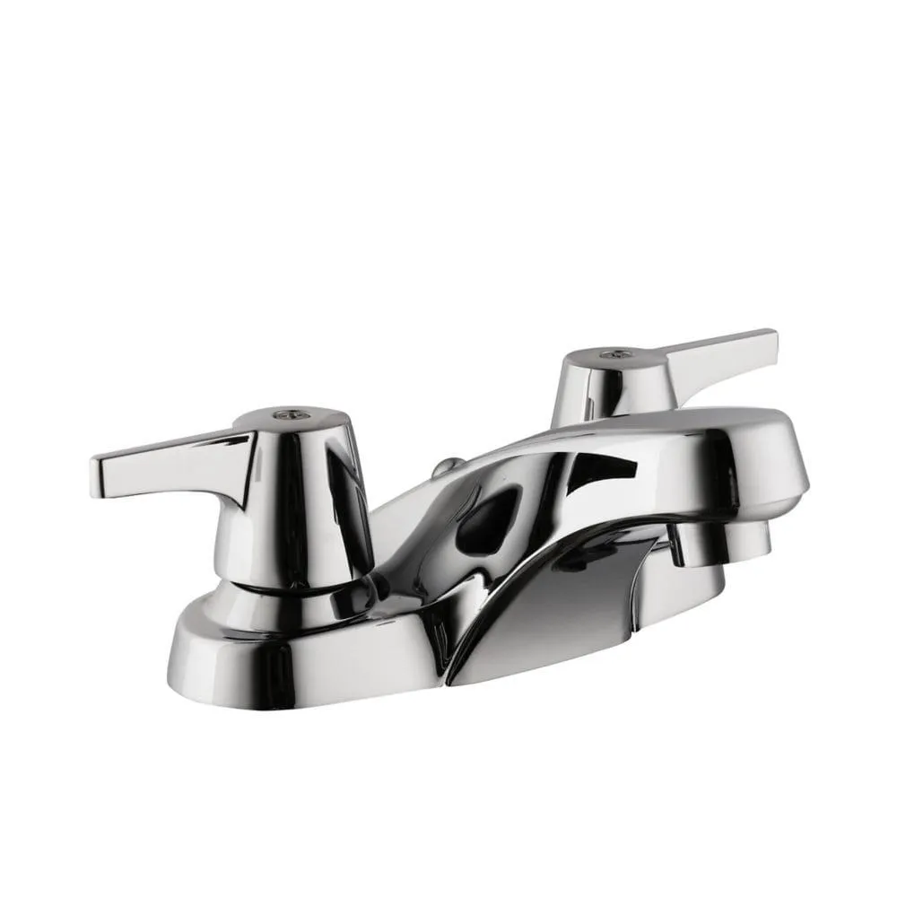 Aragon 4 in. Centerset 2-Handle Low-Arc Bathroom Faucet without Pop-Up Drain in Chrome