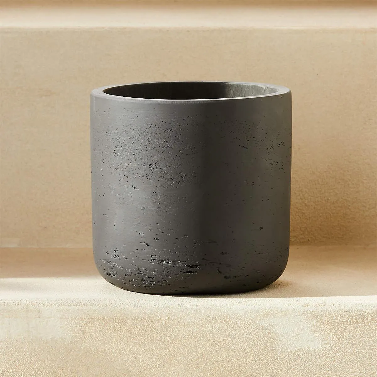 Seminyak Black Cement Indoor/Outdoor Planter Mini