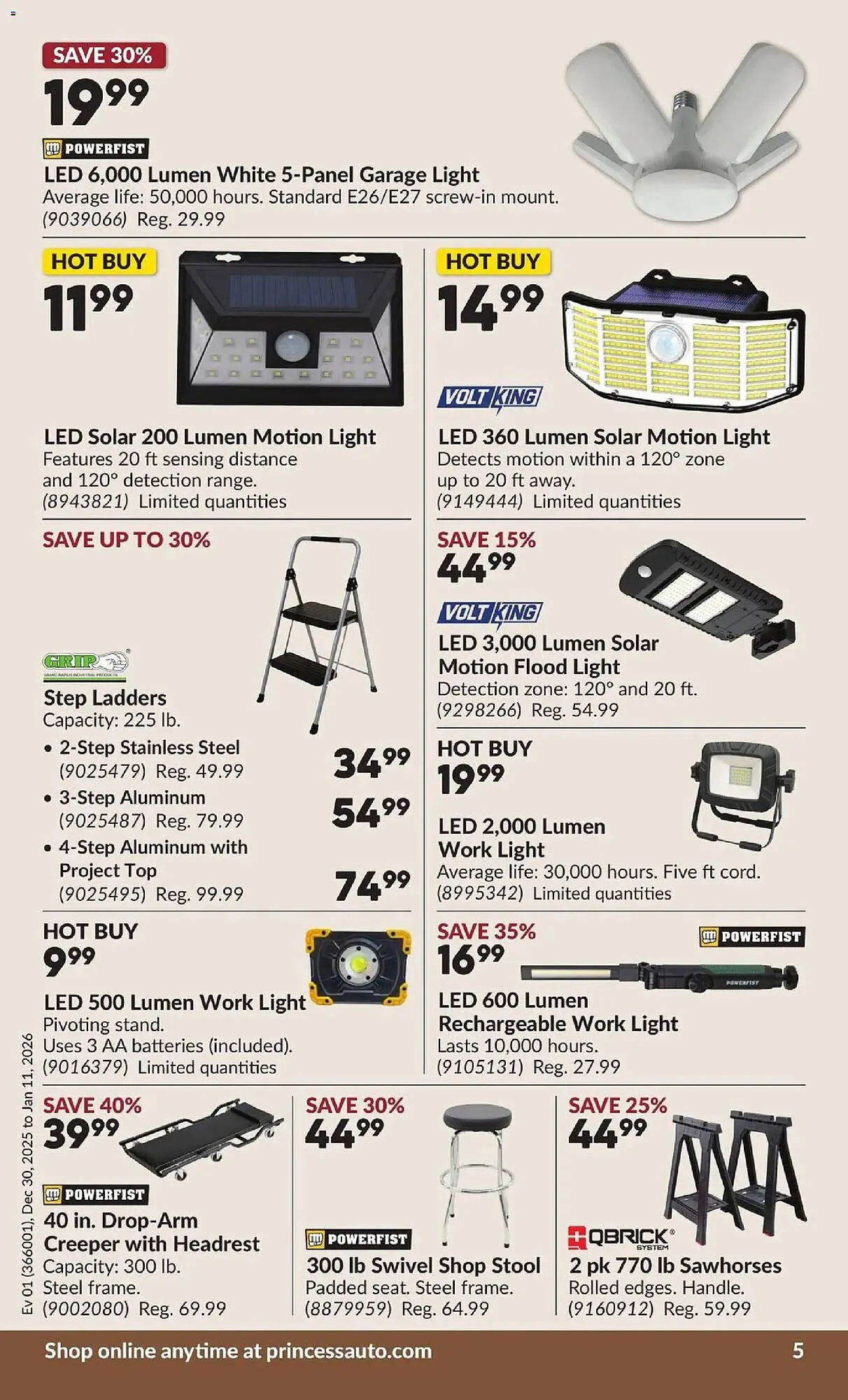 Princess Auto flyer from December 30 to January 11 2026 - flyer page 10
