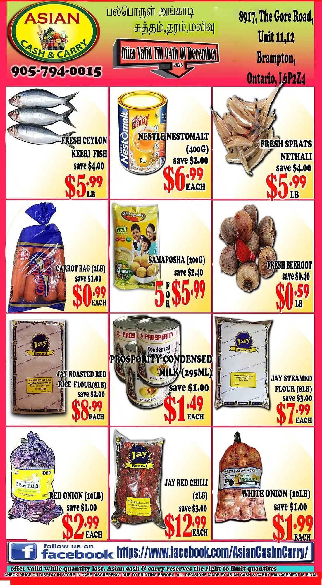 Asian Cash & Carry flyer - 1