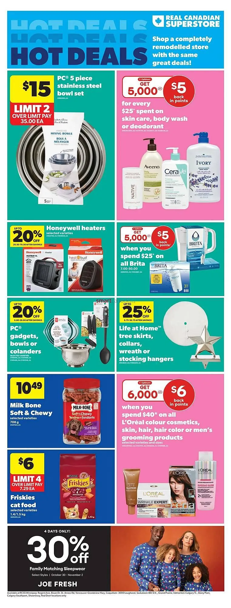 Real Canadian Superstore flyer from October 30 to November 2 2025 - flyer page 1