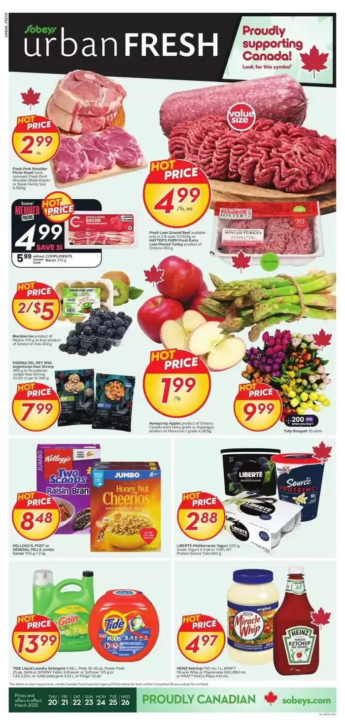 Current deals and offers from March 20 to March 26 2025 - flyer page 1