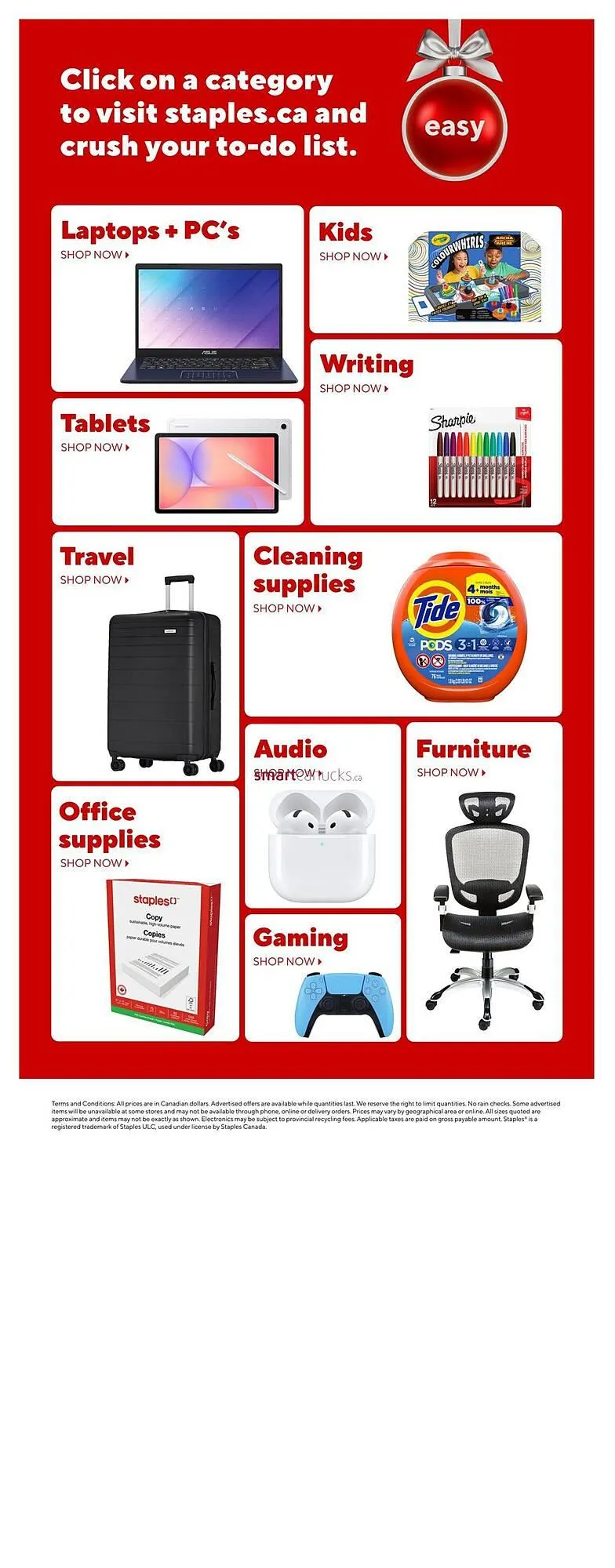 Staples flyer from December 12 to December 18 2025 - flyer page 21