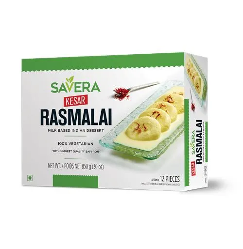 Savera Kesar Rasmalai 12pcs
